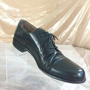 Bostonian Classic Shoes Black Leather Oxford First Flex Cap Toe SZ 10M‎ 20390
